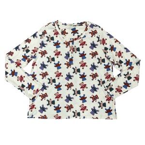 Vera Bradley Cotton Teddy Bear Pajama Top